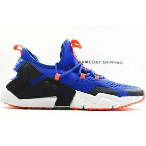 Nike Men's Athletic Shoes Blue Black Orange Accent